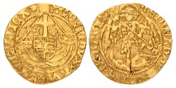 Great Britain. London. Edward IV. ½ Angel. N.D. (1473 - 1477). AU details.