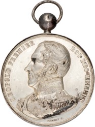 Belgium. 1860. Leopold I. Price medal of the drawing contest.