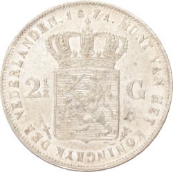 2½ Gulden. Willem III. 1871. Prachtig -.