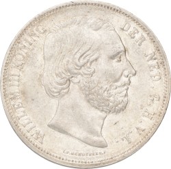 2½ Gulden. Willem III. 1849. Prachtig -.