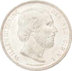 2½ Gulden. Willem III. 1873. Prachtig +.