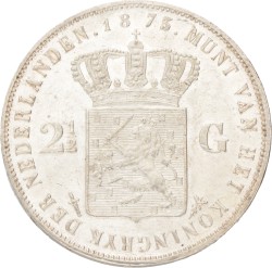 2½ Gulden. Willem III. 1873. Prachtig +.