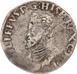 Vijfde filipsdaalder. Holland. Filips II. Z.j. (1562 - 1564). Fraai +.