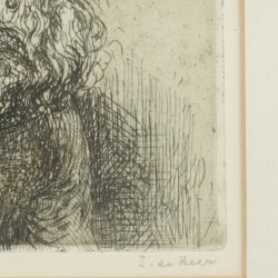 Simon de Heer (Beemster 1885 - 1970 Bloemendaal), Portret van een man met baard.