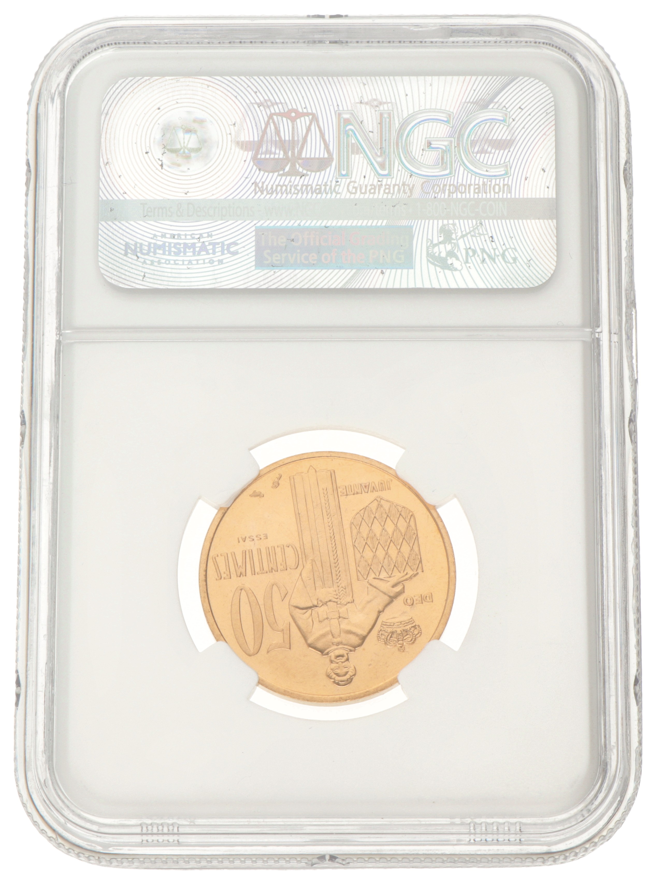 Monaco. Rainier III. 50 Centimes. 1962 - Pattern.