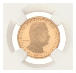 Monaco. Rainier III. ½ Francs - Pattern. 1965.