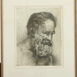 Simon de Heer (Beemster 1885 - 1970 Bloemendaal), Portret van een man met baard.