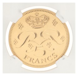 Monaco. Rainier III. 5 Francs - Pattern. 1974.