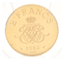 Monaco. Rainier III. 2 Francs - Pattern. 1982.