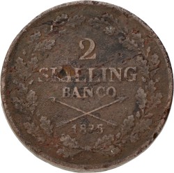 Sweden. Carl XIV Johan. 2 Skilling Banco. 1835.