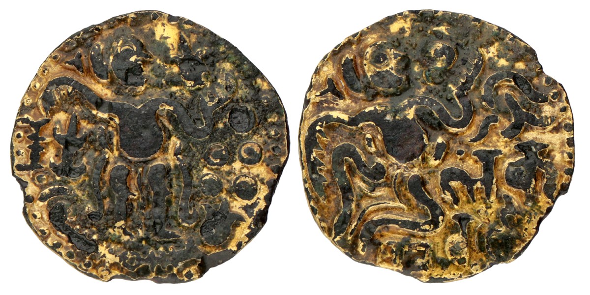 Ceylon (Sri Lanka). 1 Kahavanu. Stater. No date. Chola Dynasty.