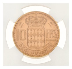Monaco. Rainier III. 10 Francs - Pattern PIEFORT. 1950.