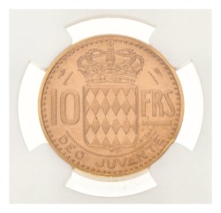 Monaco. Rainier III. 10 Francs - Pattern PIEFORT. 1950.