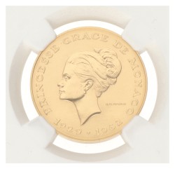 Monaco. Rainier III. 10 Francs - Pattern PIEFORT, princess Grace. 1982.