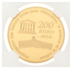 France. Fifth republic. 200 Euro - Taj Mahal. 2010.