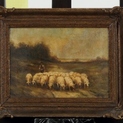 Hollandse School, 20e eeuw. Een schapenhoeder.