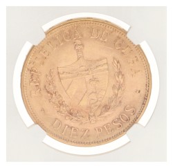 Cuba. First republic. 10 Pesos. 1916.