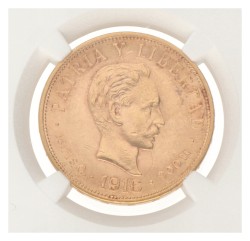 Cuba. First republic. 10 Pesos. 1916.