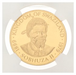 Eswatini (Swaziland). Sobhuza II. 2 Emalangeni - 80th anniversary of the King. 1979.