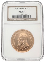 South Africa. Krugerrand - 1 Oz. 1968.
