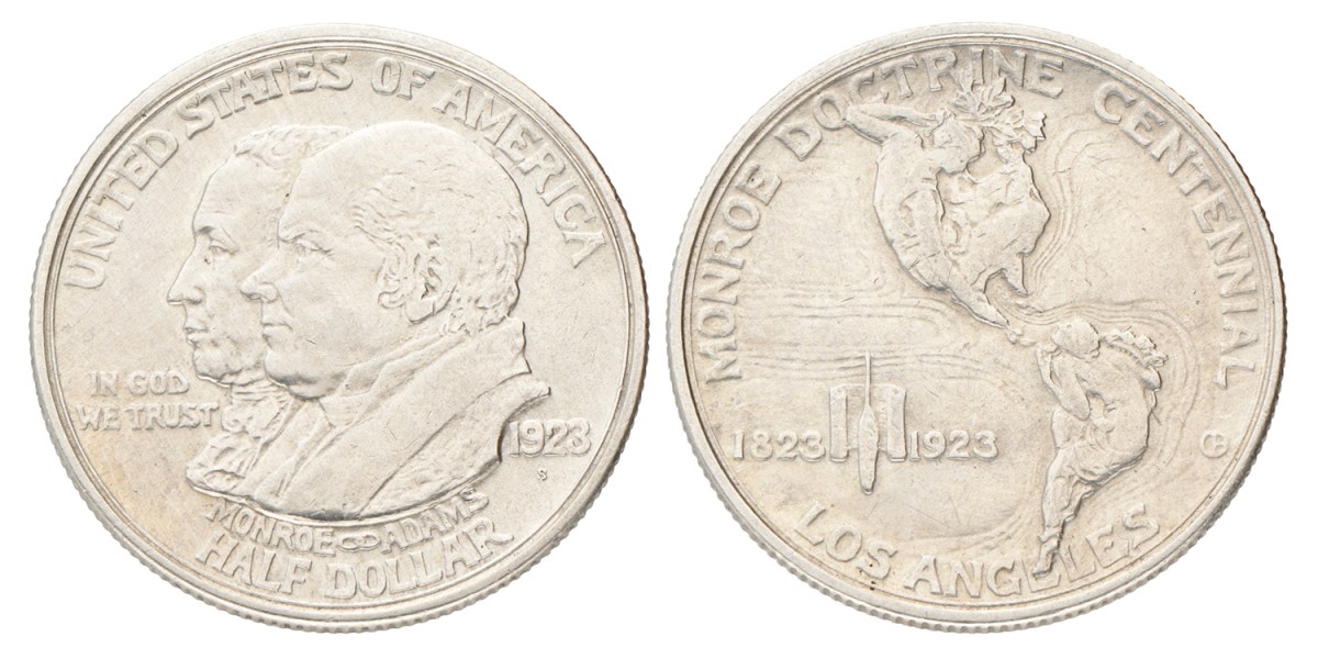 USA. ½ Dollar - Monroe Doctrine Centennial. 1923.