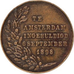 Nederland. 1898. Strooipenning bij de inhuldiging van koningin Wilhelmina..