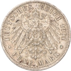 German States. Prussia. Friedrich Wilhelm. 5 Mark. 1901.