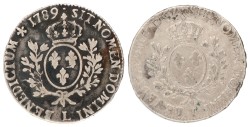 France. Louis XV - Louis XVI. Lot (2) 1 Écu. 1767 - 1789.