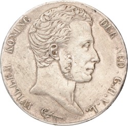 3 Gulden. Willem I. 1818 U. Zeer Fraai.