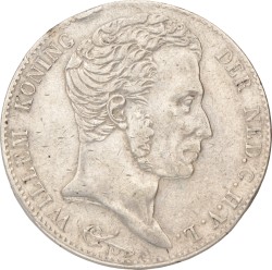 3 Gulden. Willem I. 1821 U. Zeer Fraai.