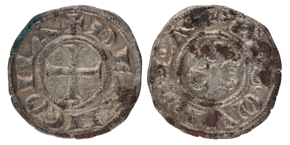 Italian states. Ancona. Denier. N.D. (13th century).