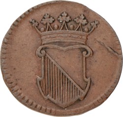 Halve Duit. V.O.C. (Utrecht). 1752. Zeer Fraai / Prachtig.