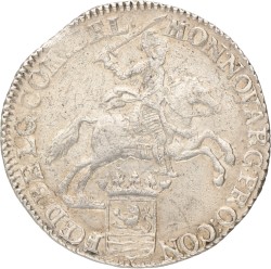 Dukaton of zilveren rijder. Zeeland. 1790. Zeer Fraai.
