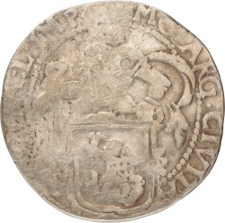 Leeuwendaalder op stedelijke muntslag. Zwolle. 1641 met bloem in het linkerveld. Fraai.