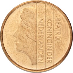 5 Gulden - Misslag, kwartslag gedraaid. Beatrix. 1999. Prachtig / UNC.