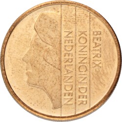 5 Gulden - Misslag, kwartslag gedraaid. Beatrix. 1999. Prachtig / UNC.