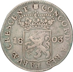 Zilveren Dukaat. Utrecht. 1803. Fraai.