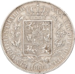 German states. Oldenburg. Nicolaus Friedrich Peter. Vereinsthaler. 1866.