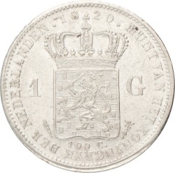 1 Gulden. Willem I. 1820 U. Zeer Fraai.