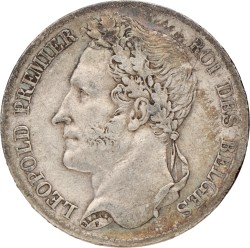 Belgium. Leopold I. 5 Francs. 1835.