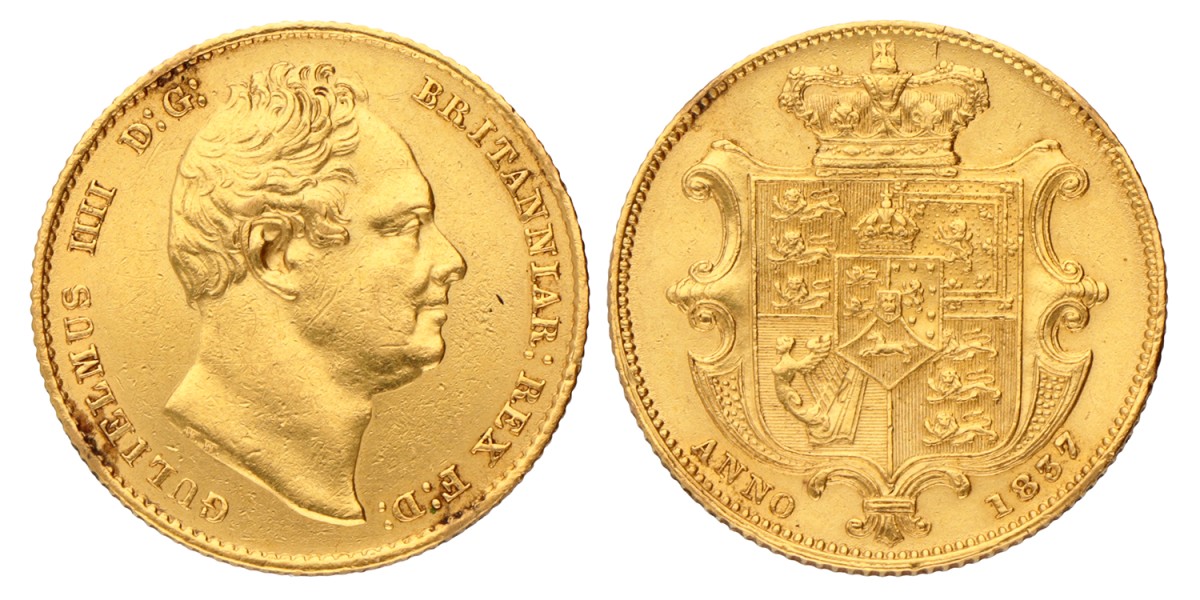 Great Britain. Wiliam IV. Sovereign. 1837.