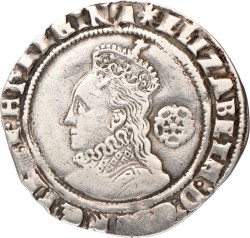 Great Britain. Elizabeth I. 6 Pence. 1574.