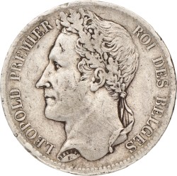 Belgium. Leopold I. 5 Francs. 1833.