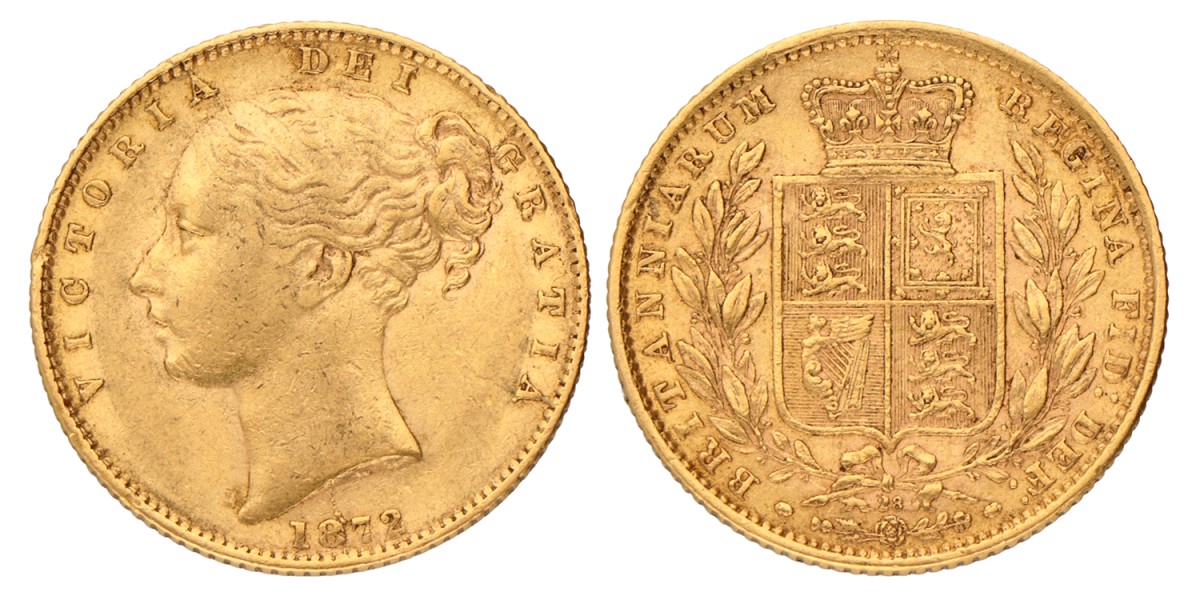 Great Britain. Victoria. 1 Sovereign. 1872.