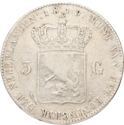 3 Gulden. Willem I. 1819 U. Zeer Fraai -.