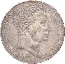 3 Gulden. Willem I. 1818 U. Zeer Fraai +.