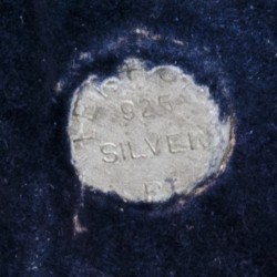 Liggende leeuw zilver.