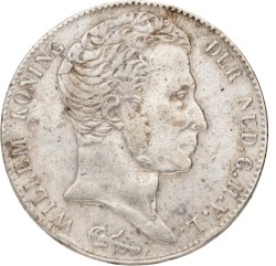 3 Gulden. Willem I. 1824 U. Zeer Fraai.