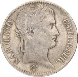5 Francs. Napoleon. 1812 Vis. Zeer Fraai -.