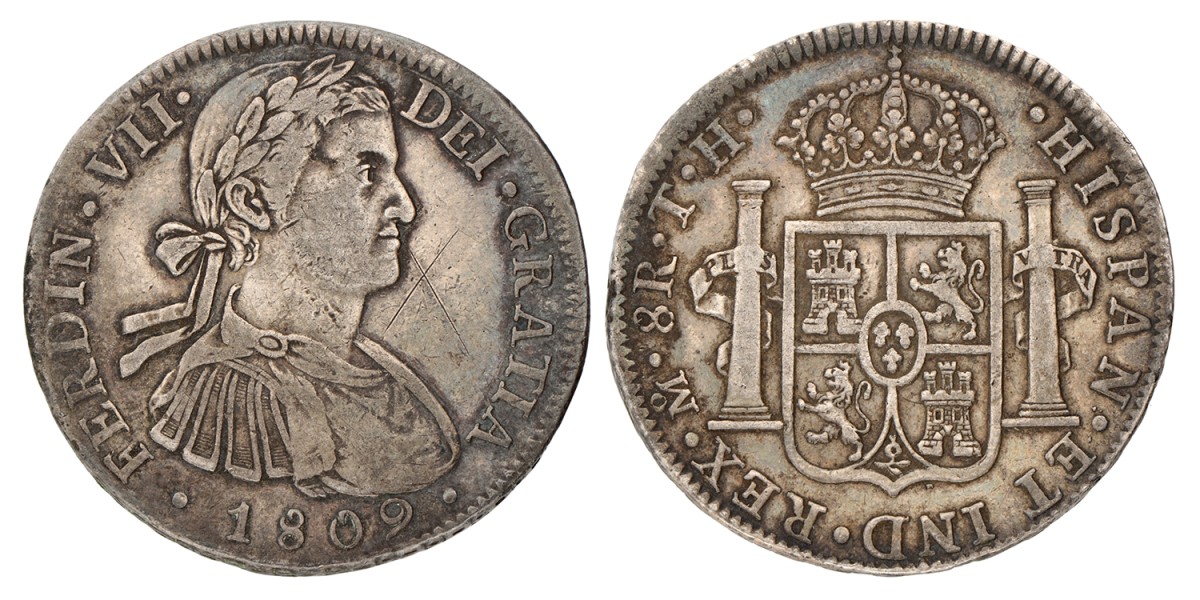 Mexico. Spanish colony. Ferdinand VII. 8 Reales. 1809.